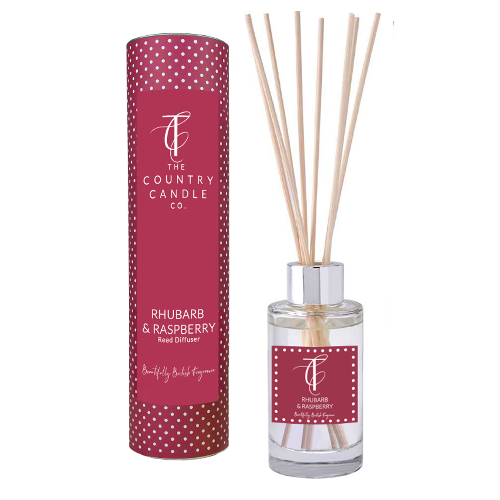 Quintessential Rhubarb And Raspberry Reed Diffuser The Country Candle Co