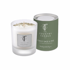 SEASONAL PASTELS-Forest Sage & Pine Glass Candle