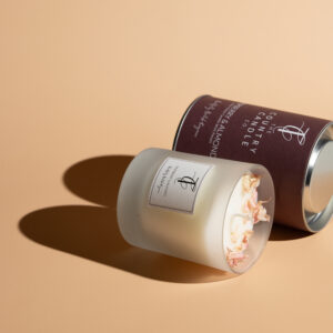 PASTELS-Raspberry & Almond Glass Candle