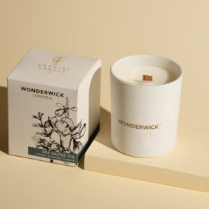 WONDERWICK-Blanc-Sea Salted Fig Glass Candle