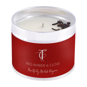 SEASONAL PASTELS-Red Amber & Clove Tin Candle