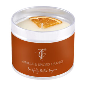 SEASONAL PASTELS-Vanilla & Spiced Orange Tin Candle