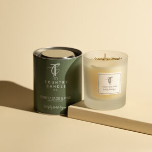 SEASONAL PASTELS-Forest Sage & Pine 230g Glass Candle