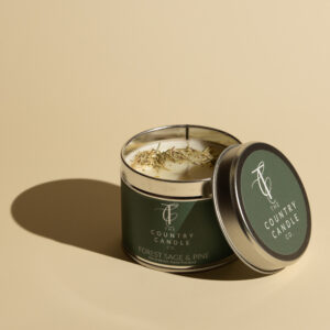 SEASONAL PASTELS-Forest Sage & Pine 180g Tin Candle
