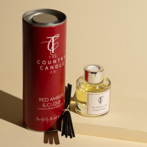 SEASONAL PASTELS-Red Amber & Clove 50ml Reed diffuser