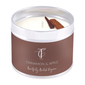 SEASONAL PASTELS-Cinnamon & Apple Tin Candle