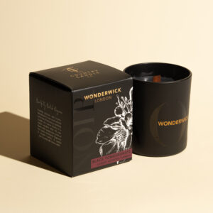 WONDERWICK-Noir-Black Pomegranate Glass Candle