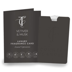 SCENTED EXPRESSIONS-Vetiver & Musk Luxury Fragrance Card