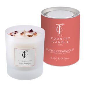 PASTELS-Oudh & Cedarwood 30cl Glass Candle