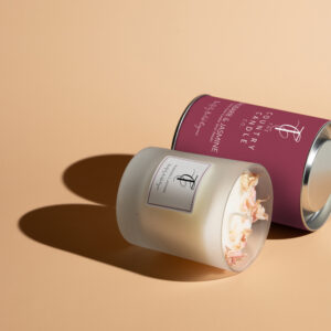 NEW-PASTELS-Rhubarb & Jasmine 30cl Glass Candle