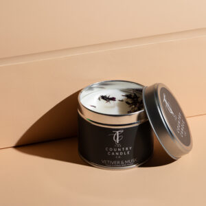 PASTELS-Vetiver & Musk Tin Candle