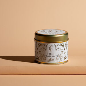 ENCHANTED WOODLAND-Fresh Footprints Tin Candle