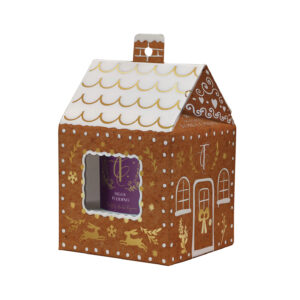 Enchanted Woodland-Figgy Pudding 9cl Votive Gingerbread House