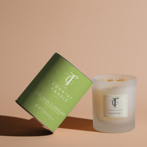 NEW PASTELS-Lime, Basil & Mandarin 30cl Glass Candle