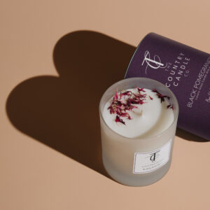NEW PASTELS-Black Pomegranate 30cl Glass Candle