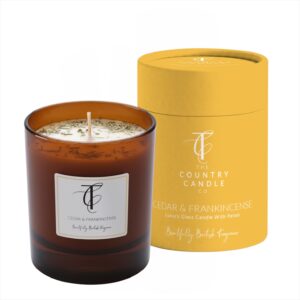 Seasonal Pastels-Cedar & Frankincense 30cl Glass Candle
